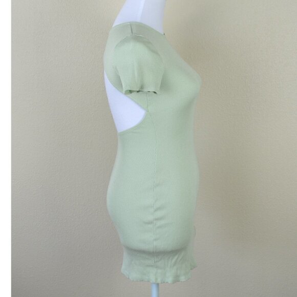 Urban Outfitters Aly Ribbed Open-back Mini Dress M - Picture 6 of 8